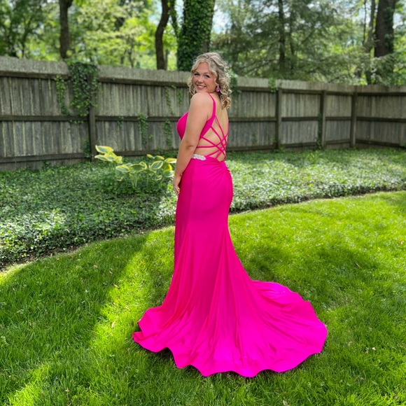 Sherri Hill | Dresses | Sherri Hill Hot Pink Prom Dress Size 2 | Poshmark